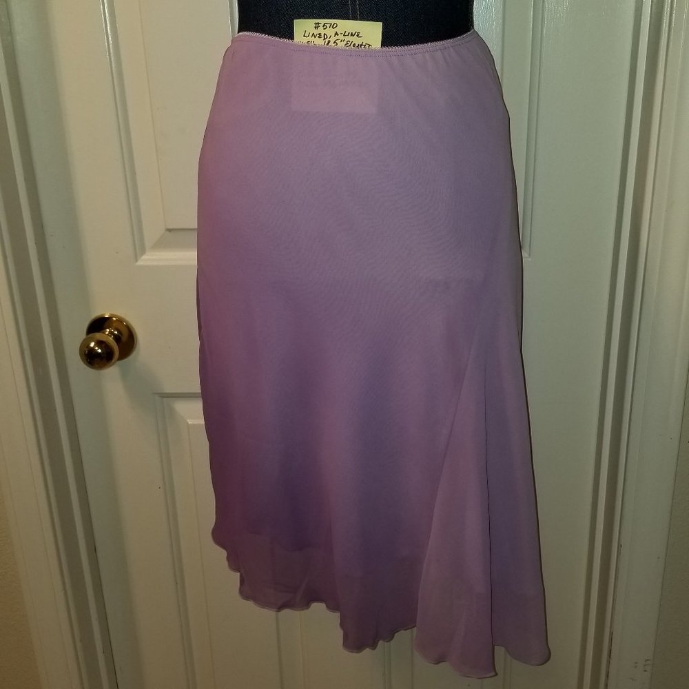 ✅510 NWOT Worthington Ombre Purple Color Polyester Pull on Skirt 2P lined